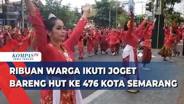 Ribuan Warga Ikuti Joget Bareng Peringati HUT Ke 476 Kota Semarang