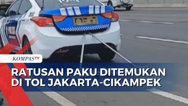 Polisi Temukan Ratusan Ranjau Paku di Tol Jakarta-Cikampek