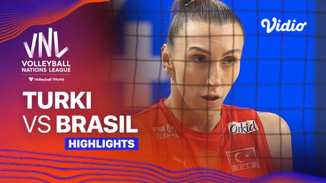 Turki vs Brasil - Highlights | Women's Volleyball Nations League 2024