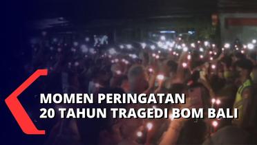 Peringatan 20 Tahun Bom Bali, Ribuan Orang Nyalakan Lilin untuk Mengenang Para Korban Jiwa