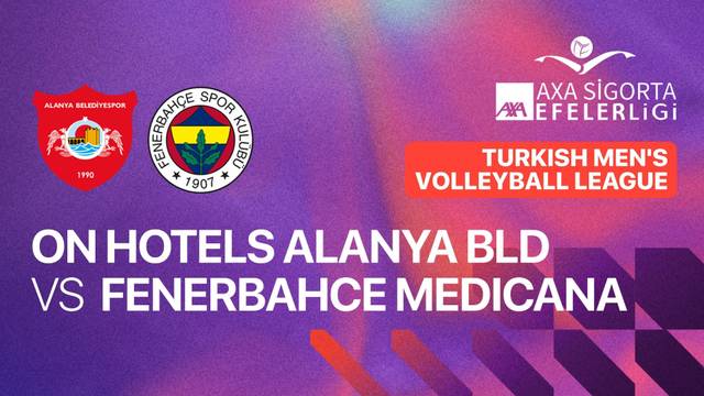 On Hotels Alanya Bld vs Fenerbahce Medicana - Full Match | Turkish Men's Volleyball League 2025/26