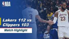 Match Highlight | Los Angeles Lakers 112 vs 103 LA Clippers | NBA Regular Season 2019/20