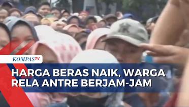 Harga Beras Naik, Warga di Bandung Rela Antre Berjam-Jam Demi Beras Murah