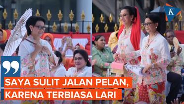 Menlu Retno Ceritakan Pengalaman Pertama Jadi Model di Istana Berkebaya