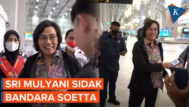 Pulang dari AS, Sri Mulyani Sidak Bea Cukai Bandara Soekarno-Hatta