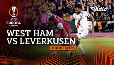 West Ham vs Leverkusen - Highlights | UEFA Europa League 2023/24 - Quarter Final