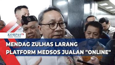 Menteri Perdagangan Zulhas Larang Platform Medsos Jualan Online