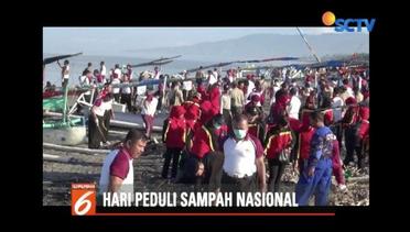 Peringati Hari Sampah Nasional Polda NTB Bersihkan Pantai Tanjung Karang - Liputan 6 Pagi