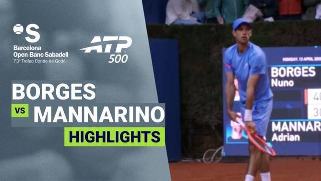 Nuno Borges vs Adrian Mannarino - Highlight | ATP 500: Barcelona Open Banc Sabadell 2026
