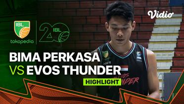 Highlights | Bima Perkasa Jogja vs Evos Thunder Bogor | IBL Tokopedia 2023