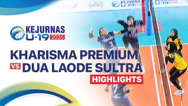 Putri: Kharisma Premium vs Dua Laode Sultra - Highlight | Kejurnas Bola Voli Antarklub U-19 2025