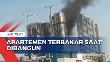 Diduga Akibat Korsleting Listrik, Apartemen di Pakuwon City Surabaya Terbakar