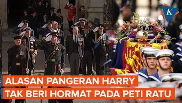 Alasan Pangeran Harry Tak Beri Hormat pada Peti Ratu Elizabeth II