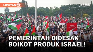 Aksi Bela Palestina di Pandeglang, Massa Minta Pemerintah Boikot Produk Israel