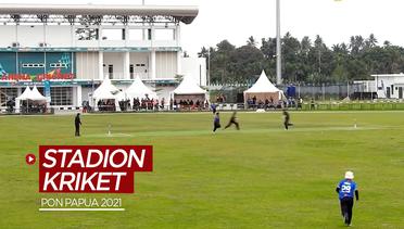Stadion Kriket Berstandar Internasional Digunakan di PON Papua 2021