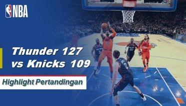 NBA I Cuplikan Hasil Pertandingan : Thunder 127 vs Knicks 109