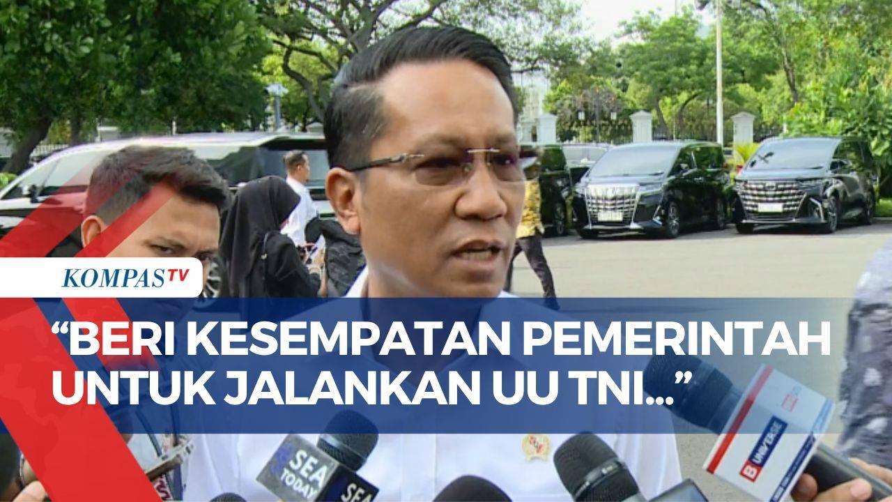 Kata Menkum Supratman Soal Demo Tolak UU TNI: Silakan Diuji ke MK - Kompas TV