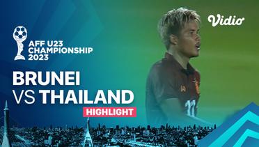 Highlights - Brunei vs Thailand | AFF U-23 Championship 2023