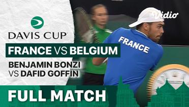Full Match | Grup C: France vs Belgium | Benjamin Bonzi vs Dafid Goffin | Davis Cup 2022