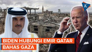 Biden dan Emir Qatar Bahas Sandera di Gaza dan Bantuan Kemanusiaan
