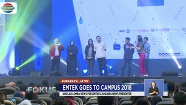 Ribuan Mahasiswa Ikuti Lomba News Presenter Emtek Goes to Campus di Surabaya - Fokus