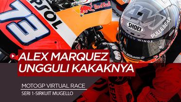 Marc Marquez Dikalahkan Sang Adik di MotoGP Virtual Race