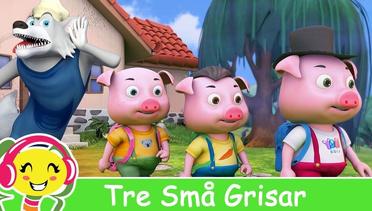 Three Little Pigs fairy tale  Fairy tales for children in Swedish | HeyKids