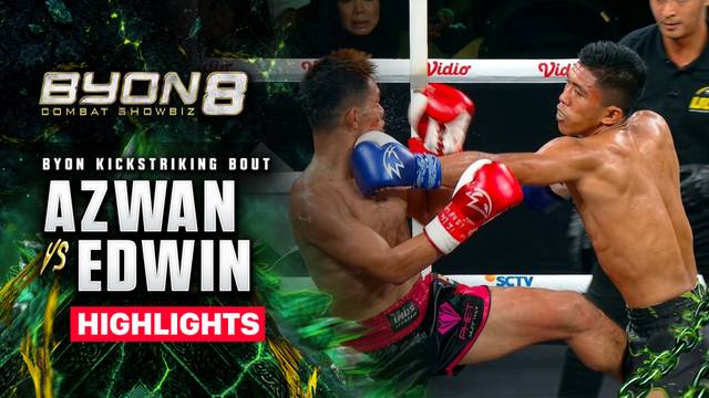 Azwan Che Wil vs Edwin Putra - UCC Kickstriking Bout - Highlight | BYON Combat Showbiz 8 2026