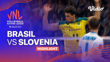 Match Highlights | Brasil vs Slovenia | Men's Volleyball Nations League 2023