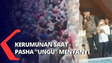 Polisi Kecolongan saat Warga Berkerumun untuk Melihat Pasha Ungu Menyanyi