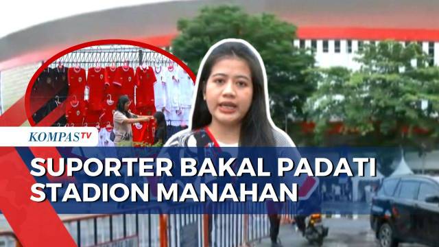 Situasi Pengamanan Jelang Laga Skuad Garuda Vs Laos di Stadion Manahan Solo