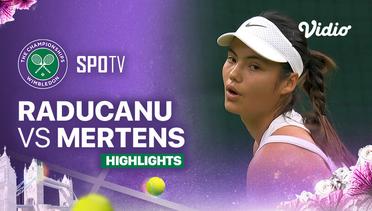 E. Raducanu (GBR) vs E. Mertens (BEL) - Highlights | Wimbledon 2024 - Ladies Singles