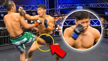 The BRUTAL KO After 2 Low Blows & An Eye Poke