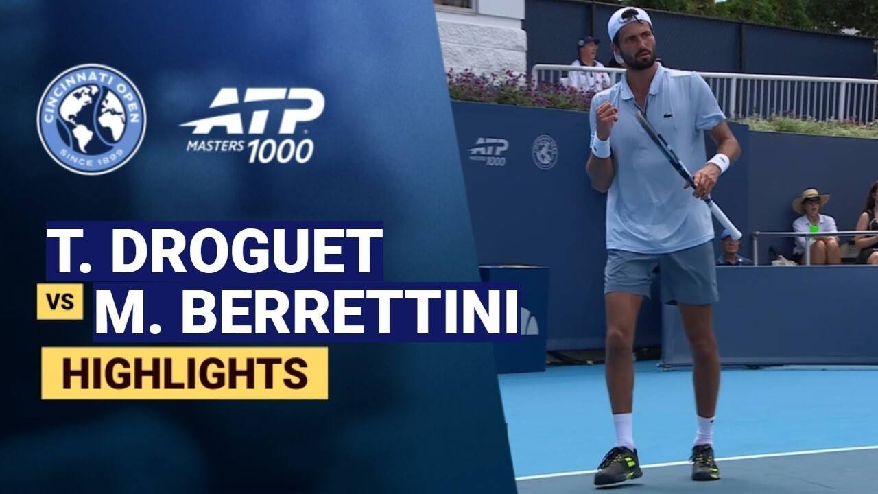 Titouan Droguet vs Matteo Berrettini - Round 1 (Tony Trabert Stadium) | ATP 1000: Cincinnati Open 2026