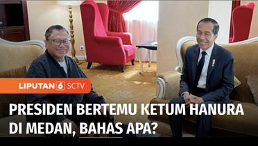 Presiden Jokowi Bertemu Ketum Partai Hanura Oesman Sapta Odang di Medan | Liputan 6