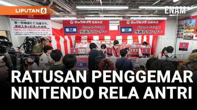 Antusiasme Pecah! Penggemar Nintendo Antri Panjang di Tokyo Demi Switch 2