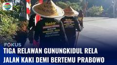 Hendak Bertemu Prabowo, Tiga Relawan Gunungkidul Rela Berjalan Kaki Menuju Jakarta | Fokus