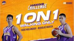 #HawksChallenge: 1 ON 1 WALKING ONLY - FABIO MAILANGKAY VS NIKHOLAS MAHESA