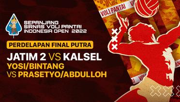 Full Match | Perdelapan Final Putra | JATIM 2: Yosi/Bintang vs KALSEL: Prasetyo/Abdulloh | Sirnas Voli Pantai 2022