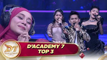 Lesti Menyaksikan Langsung! Top 3 Academia Bawakan "Kulepas Dengan Ikhlas" Penuh Haru | D'Academy 7 Top 3