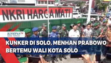Kunjungan Kerja di Solo, Menhan Prabowo Bertemu Gibran Rakabuming Raka