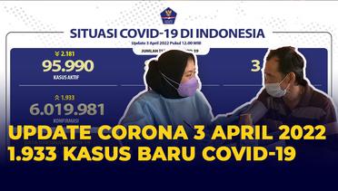 Kasus Aktif di Bawah 100 Ribu! Simak Perkembangan Covid-19 di Indonesia pada 3 April 2022