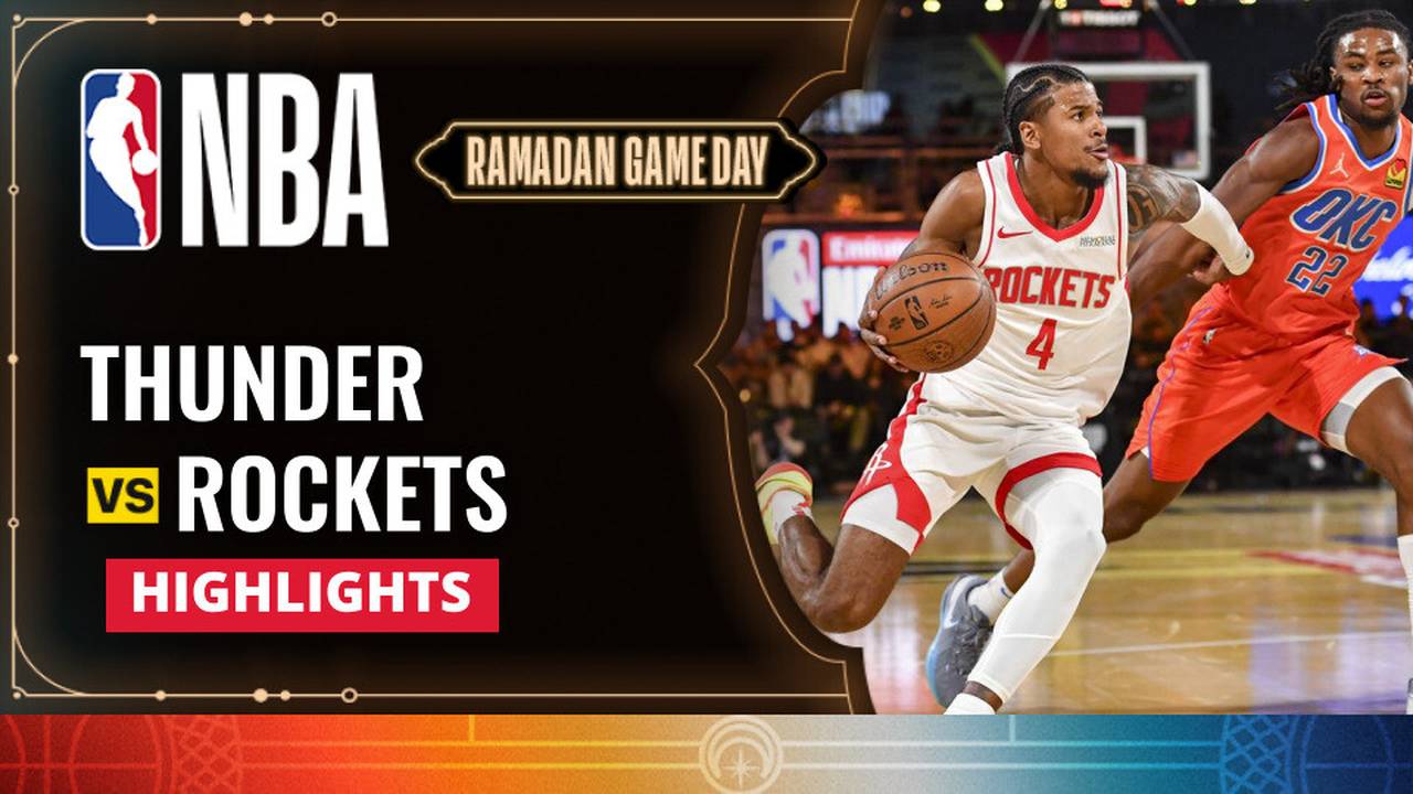 Crisp Thunder 125-124 Rockets (oct 21, 2025) Game Recap Background Concept