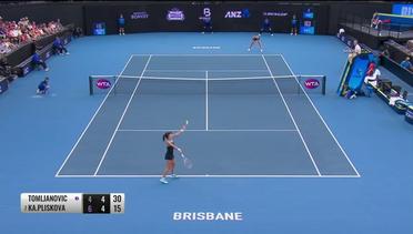 Match Highlight | KA. Pliskova 2 vs 1 Tomljanovic | WTA Brisbane International 2020