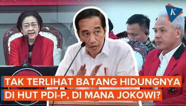 Ke Mana Jokowi Saat Acara HUT PDI-P Berlangsung?