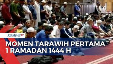 Beginilah Antusias Jemaah Laksanakan Salat Tarawih Perdana di Masjid Istiqlal