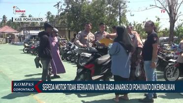 Polisi Kembalikan Sepeda Motor yang Tidak Berkaitan dengan Unjuk Rasa Anarkis di Pohuwato