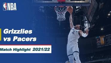 Match Highlight | Memphis Grizzlies vs Indiana Pacers | NBA Regular Season 2021/22