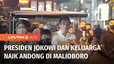 Naik Andong, Jokowi Ajak Jan Ethes dan La Lembah Sapa Warga di Malioboro | Liputan 6