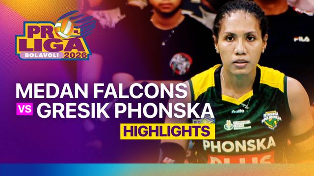 Putri: Medan Falcons vs Gresik Phonska Plus Pupuk Indonesia - Highlight | Proliga 2026